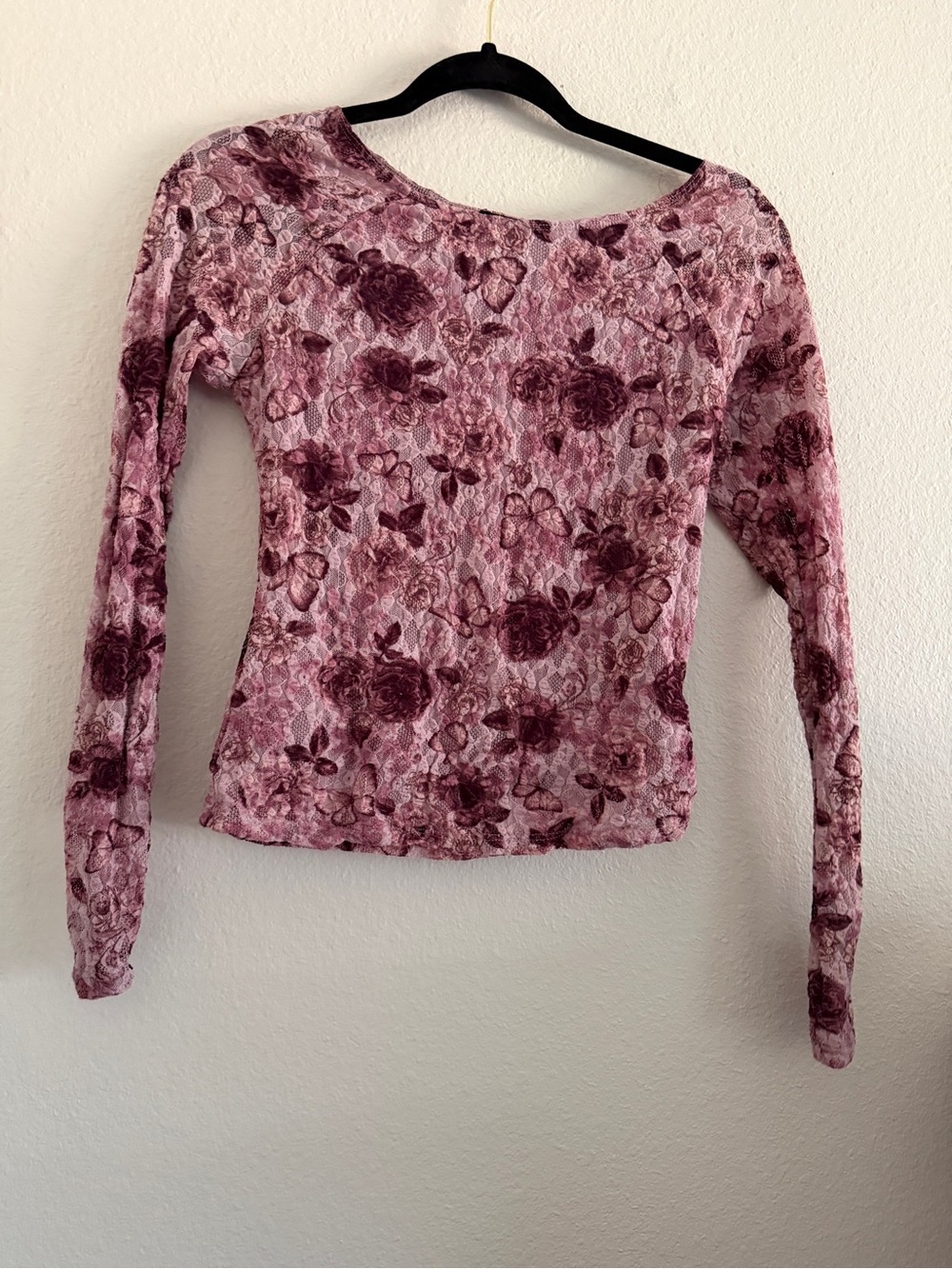 Self Esteem Top Lace Purple Y2K Fairy Whimsigoth XS